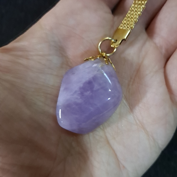 Tumbled Amethyst Key Chain - Picture 2 of 5